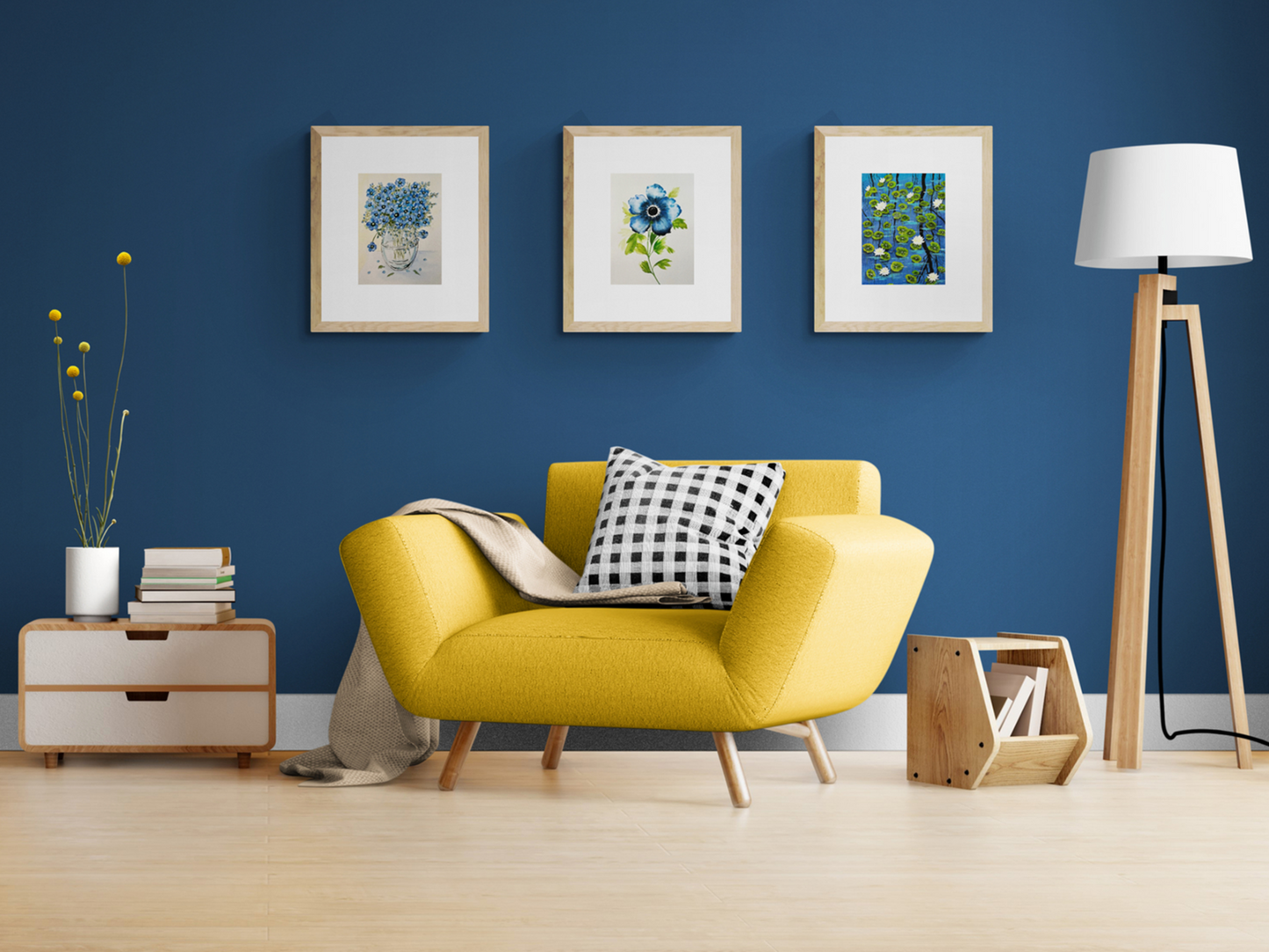 Blue Floweres in Vase