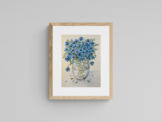 Blue Floweres in Vase