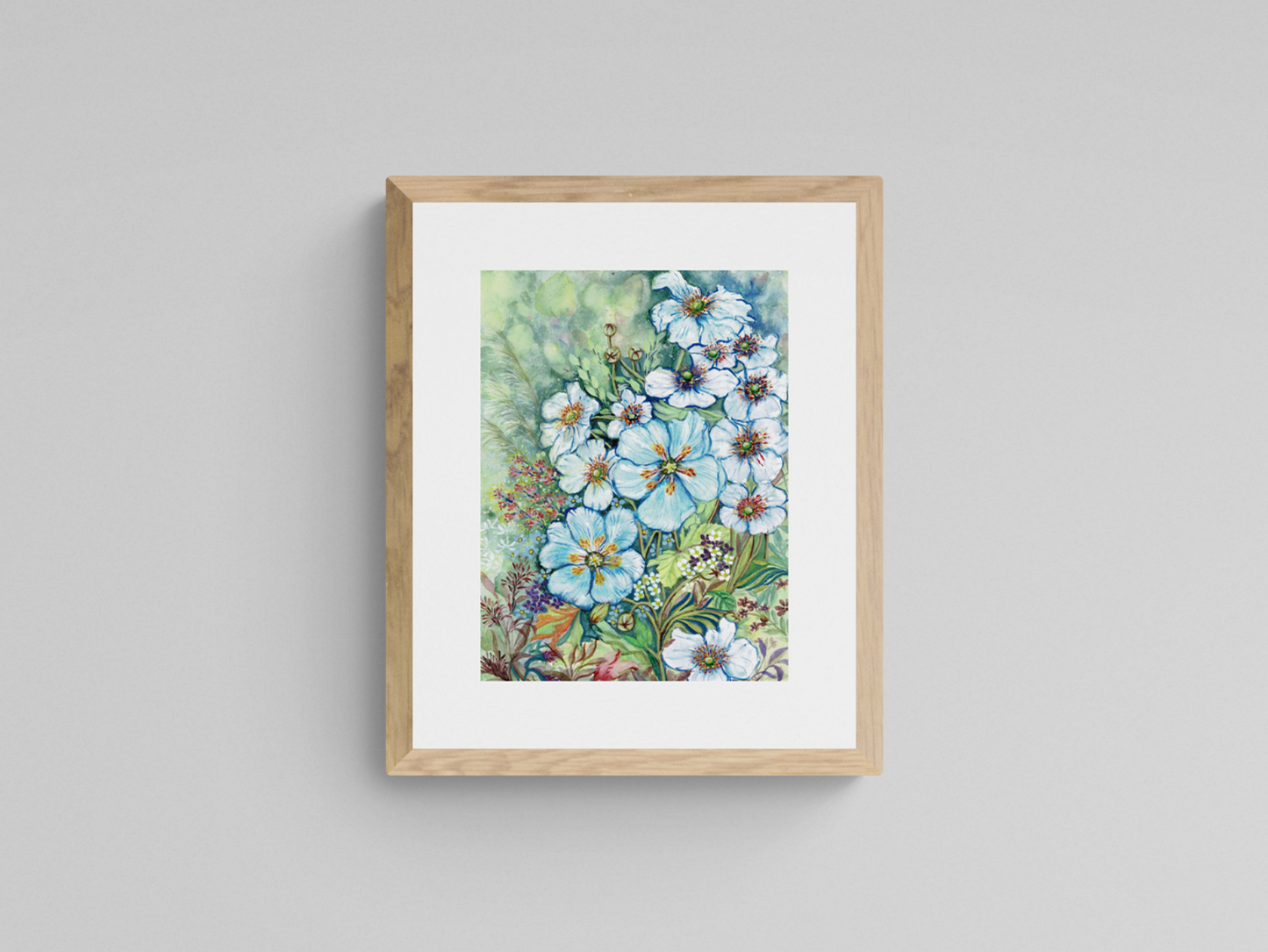 Blue Flowers in Spring