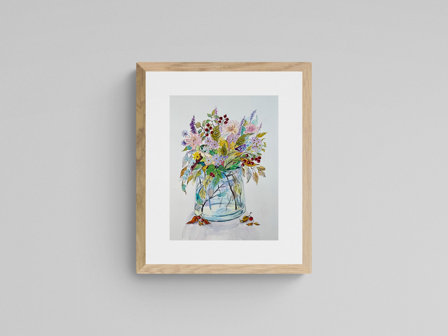 Fall Flowers in Vase