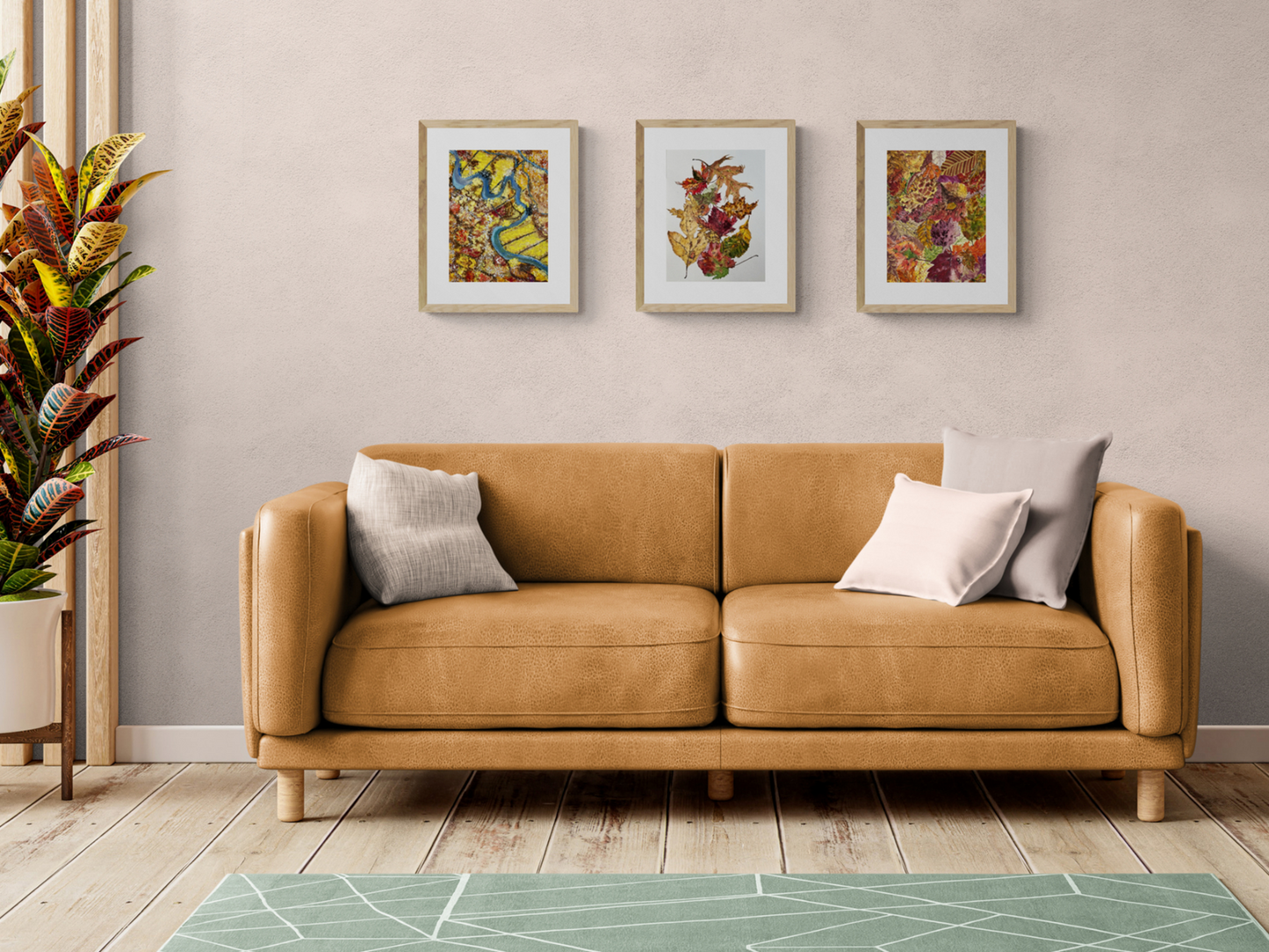 Fall Season View from the Airplane