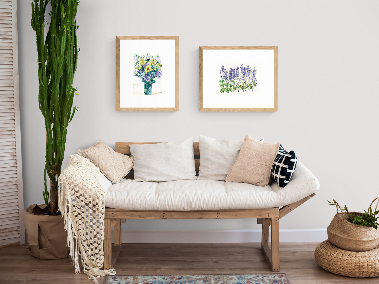 Purple Flowers Scurrying