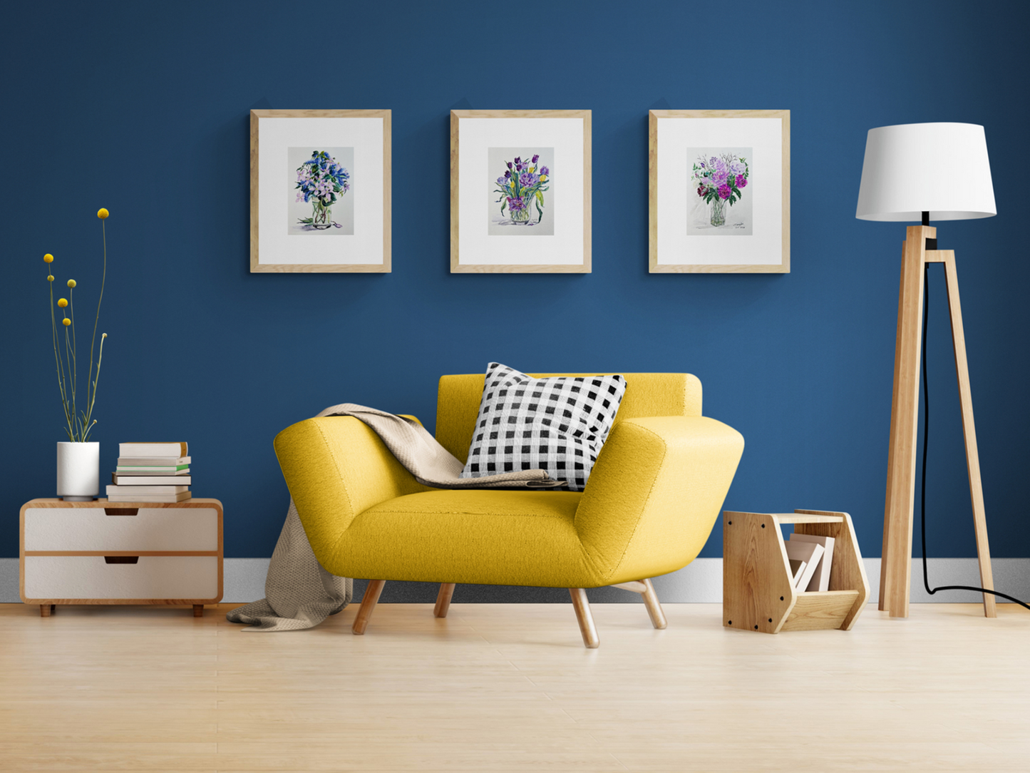 Purple and Blue in Vase