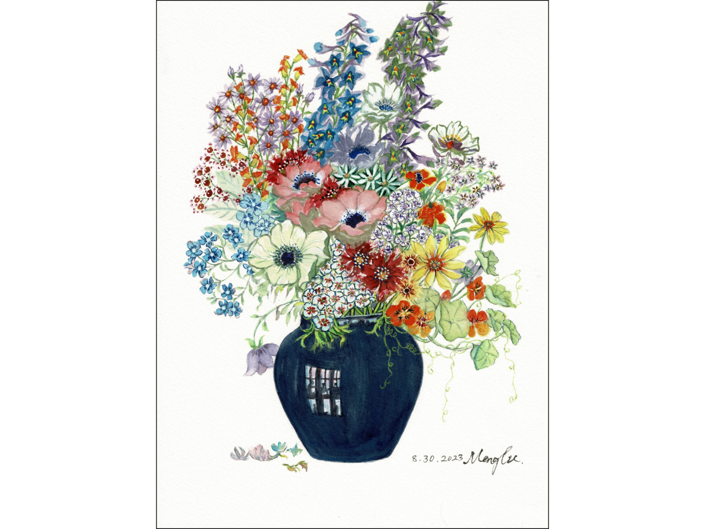 Spring Flowers in Vase